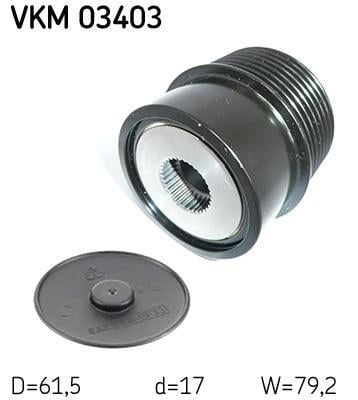 Polia do alternador SKF ref. VKM 03403